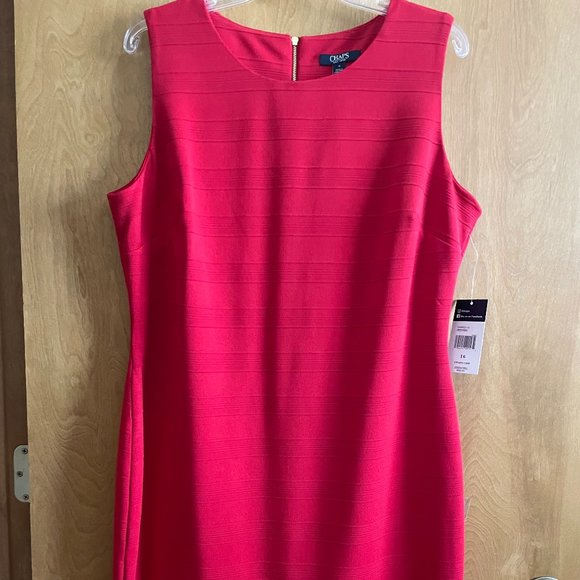 New! Chaps Sleeveless Sheath Dress - Picture 1 of 4